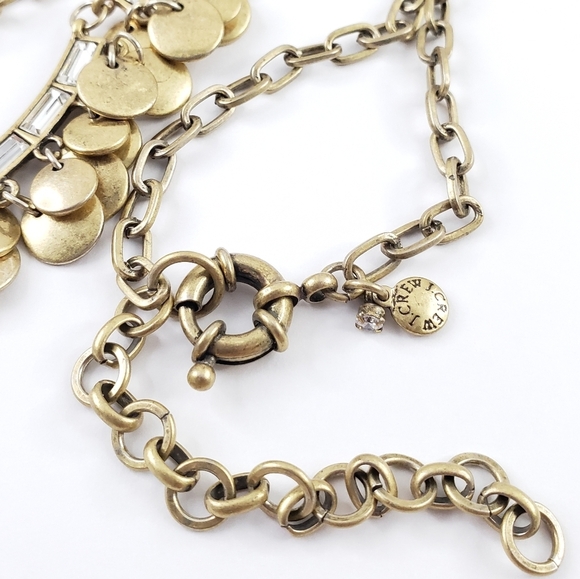 J. Crew statement necklace with brilliant baguette rhinestones A0283 - Picture 4 of 13